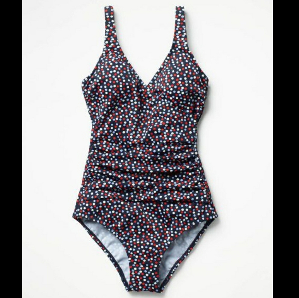 Boden Polka Dot One-Piece Swimsuit